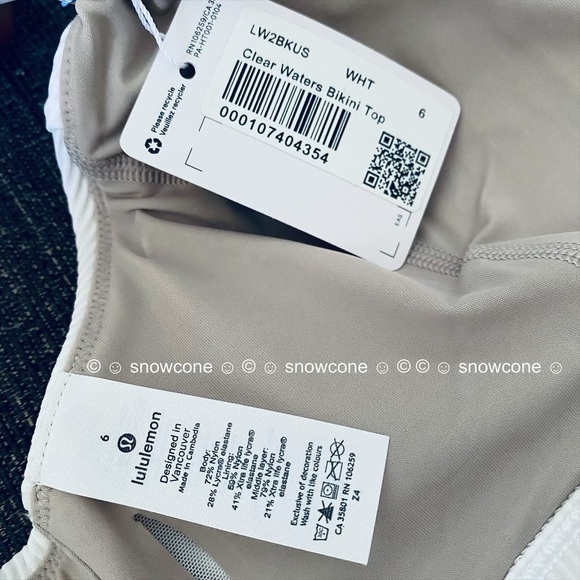 NEW Lululemon Clear Waters Bikini Top ♡ - Picture 6 of 8